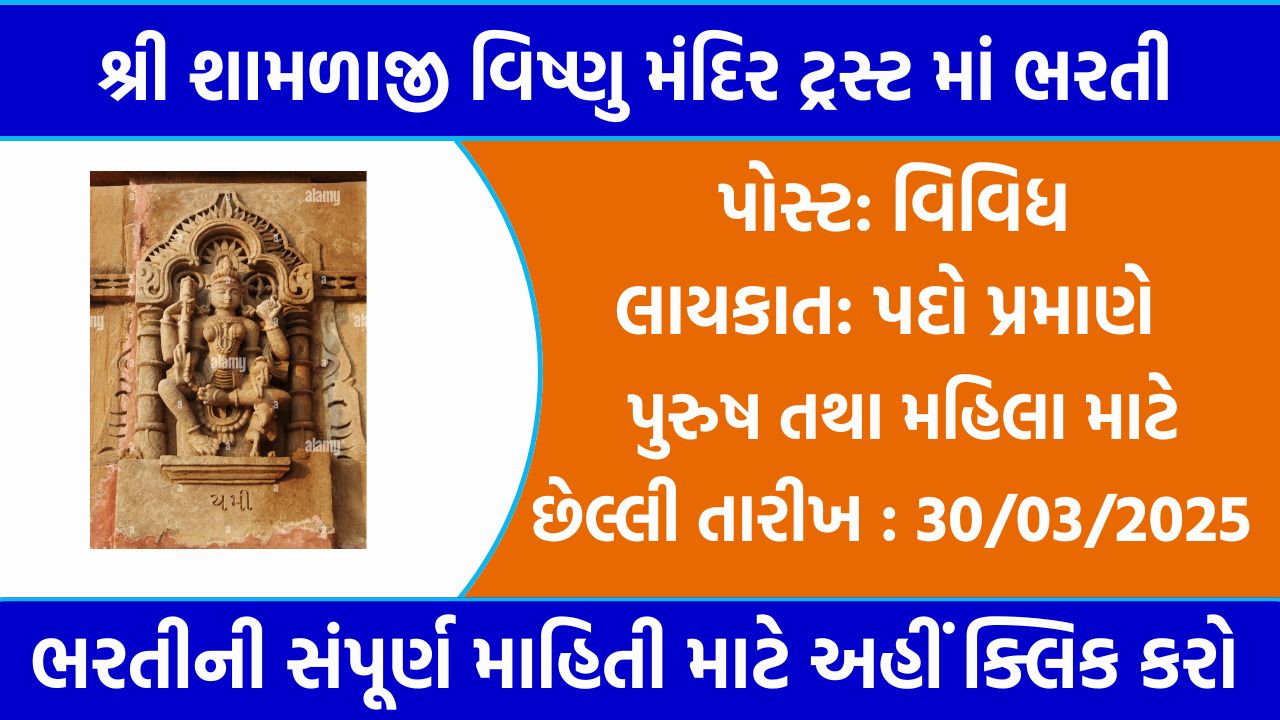 Shri Shamlaji Temple Recruitment